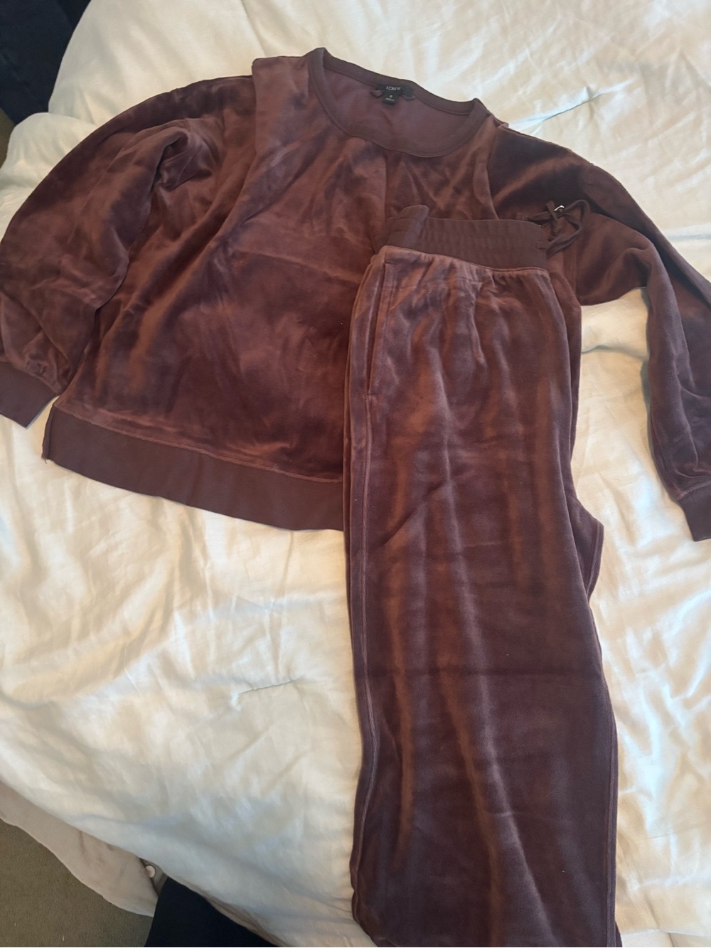 Maroon sweat suit